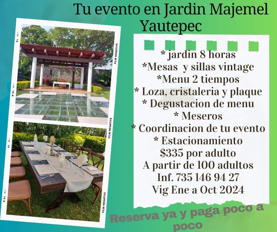 Jardín para eventos